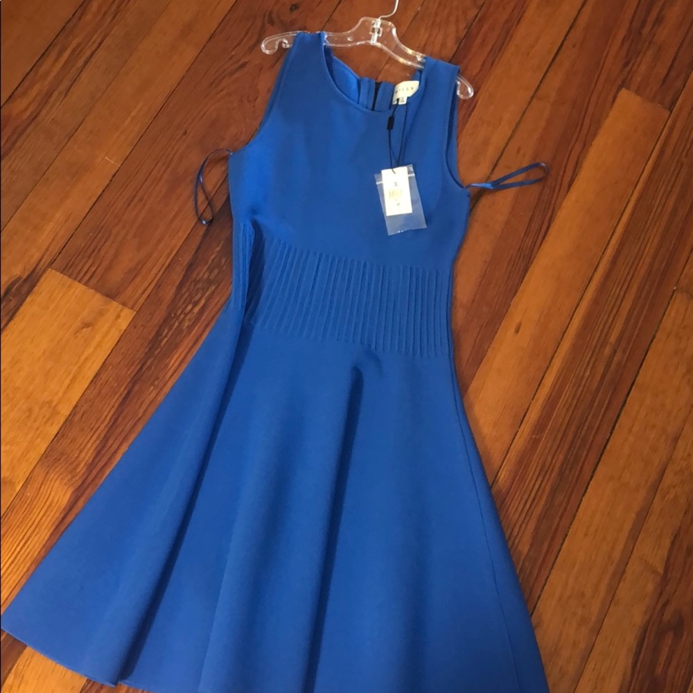 Milly blue fitted dress